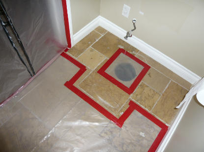Toilet Flange: Bathroom containment barriers to isolate mold damage